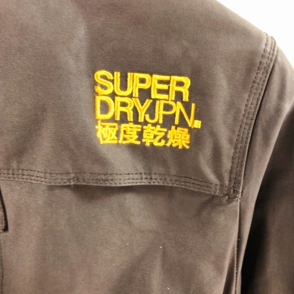 Superdry brown safari wax tartan lined and corduroy jacket/parka. Size M - Picture 8 of 11